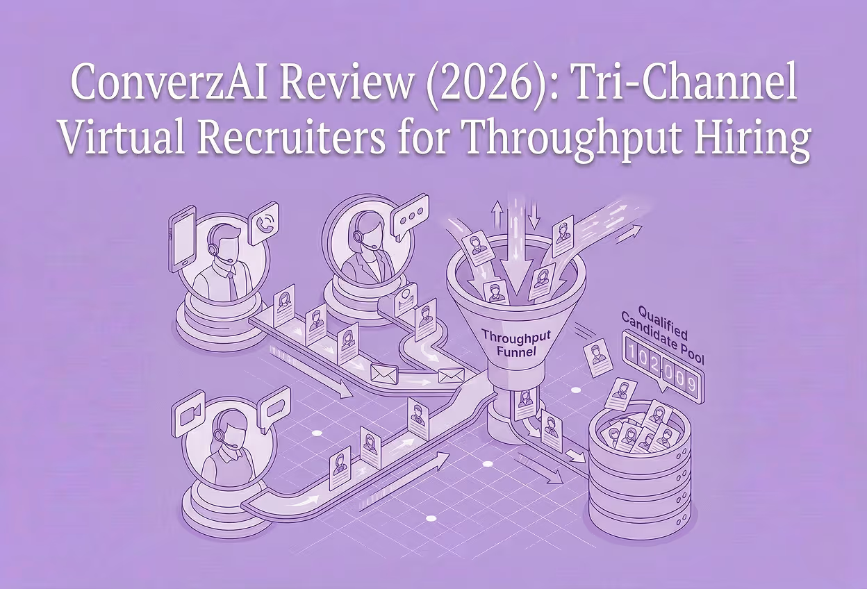 ConverzAI Review (2026): Tri-Channel Virtual Recruiters for Throughput Hiring