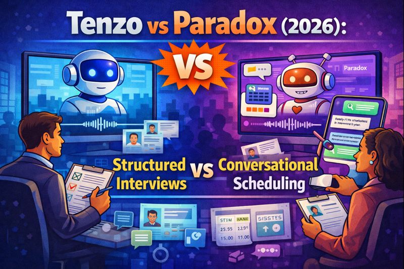Tenzo vs Paradox (2026): Structured Interviews vs Conversational Scheduling